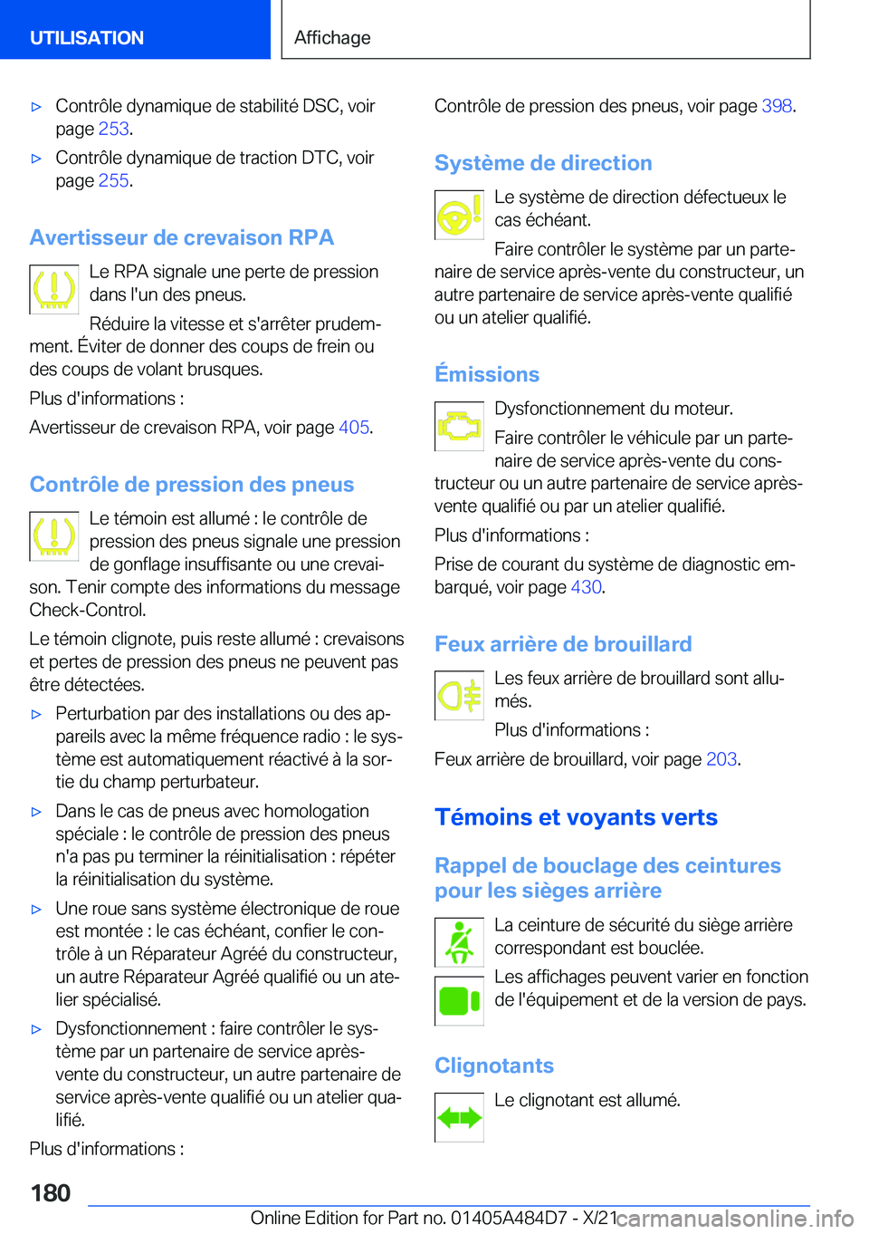 BMW 7 SERIES 2022  Notices Demploi (in French) 'x�C�o�n�t�r�