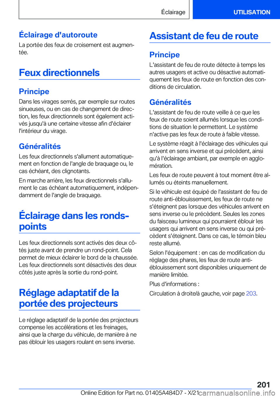 BMW 7 SERIES 2022  Notices Demploi (in French) �