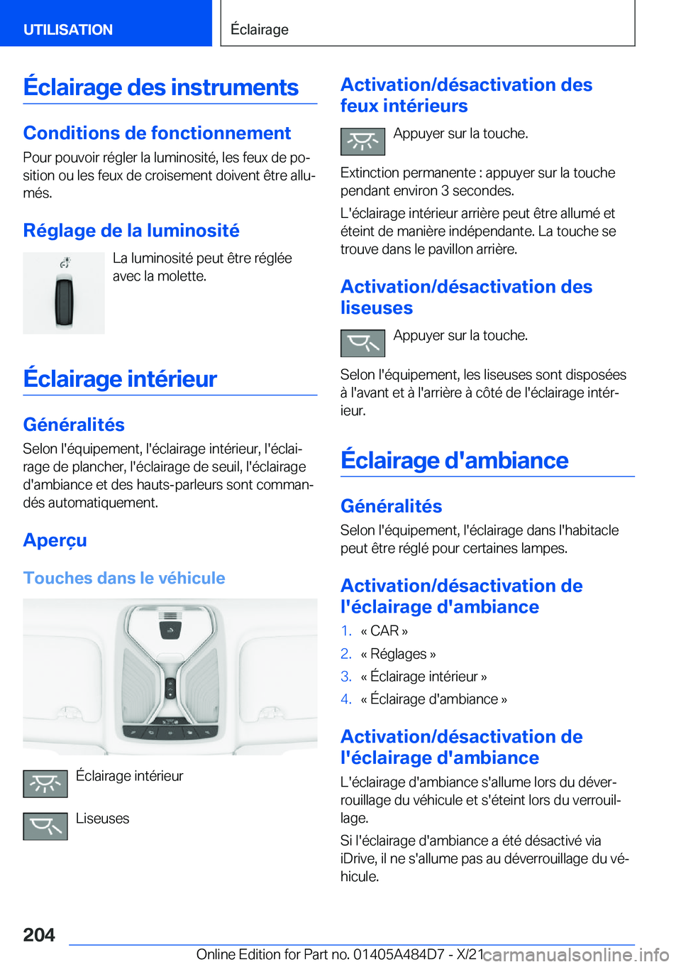 BMW 7 SERIES 2022  Notices Demploi (in French) �
