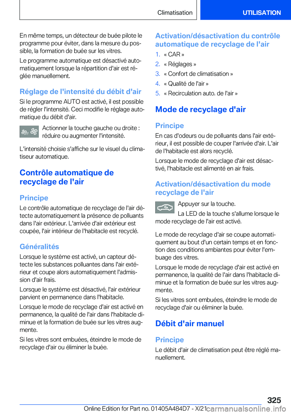BMW 7 SERIES 2022  Notices Demploi (in French) �E�n��m�ê�m�e��t�e�m�p�s�,��u�n��d�é�t�e�c�t�e�u�r��d�e��b�u�é�e��p�i�l�o�t�e��l�e�p�r�o�g�r�a�m�m�e��p�o�u�r��é�v�i�t�e�r�,��d�a�n�s��l�a��m�e�s�u�r�e��d�u��p�o�sj
�s�i�b�l�e�,��