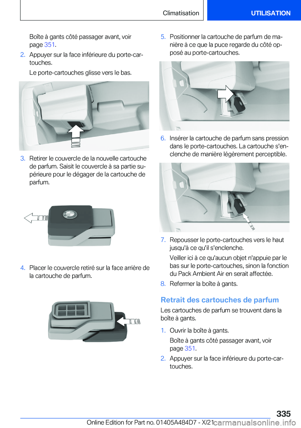BMW 7 SERIES 2022  Notices Demploi (in French) �B�o�