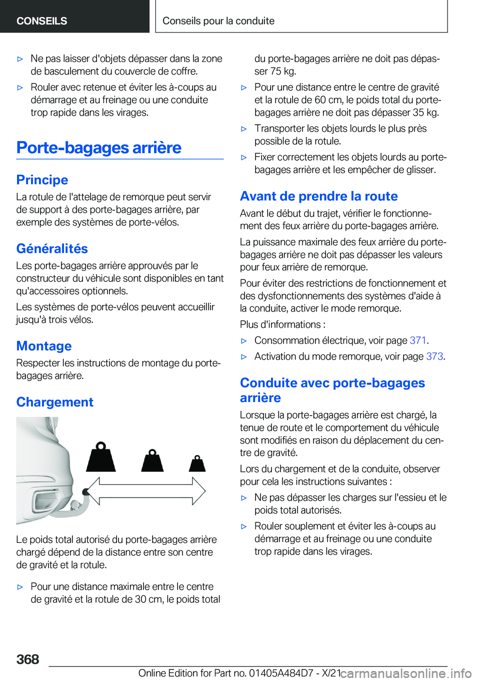BMW 7 SERIES 2022  Notices Demploi (in French) 'x�N�e��p�a�s��l�a�i�s�s�e�r��d�'�o�b�j�e�t�s��d�é�p�a�s�s�e�r��d�a�n�s��l�a��z�o�n�e�d�e��b�a�s�c�u�l�e�m�e�n�t��d�u��c�o�u�v�e�r�c�l�e��d�e��c�o�f�f�r�e�.'x�R�o�u�l�e�r��a�
