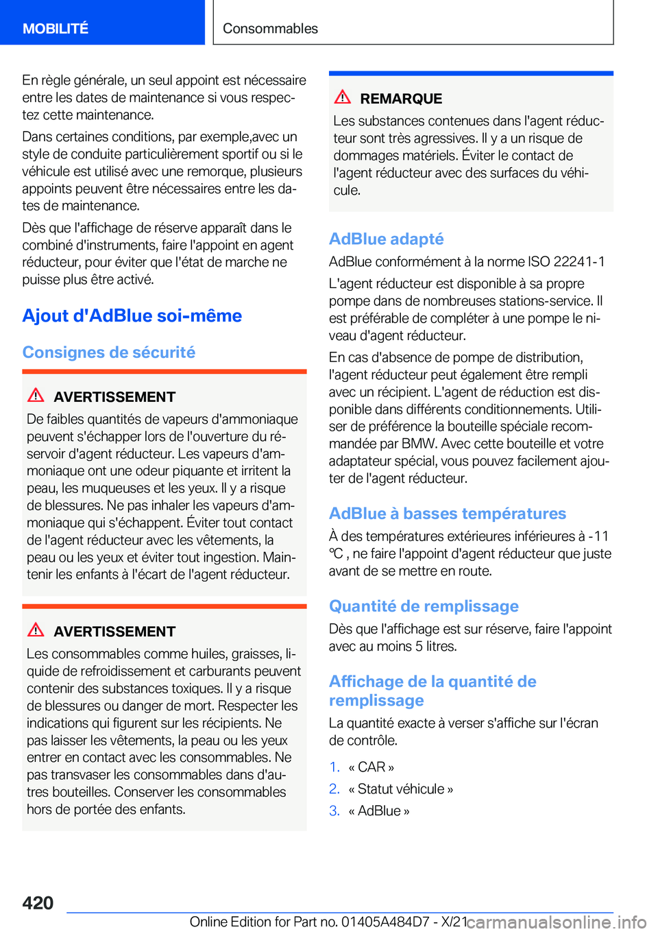 BMW 7 SERIES 2022  Notices Demploi (in French) �E�n��r�è�g�l�e��g�é�n�é�r�a�l�e�,��u�n��s�e�u�l��a�p�p�o�i�n�t��e�s�t��n�é�c�e�s�s�a�i�r�e
�e�n�t�r�e��l�e�s��d�a�t�e�s��d�e��m�a�i�n�t�e�n�a�n�c�e��s�i��v�o�u�s��r�e�s�p�e�cj
�t�e