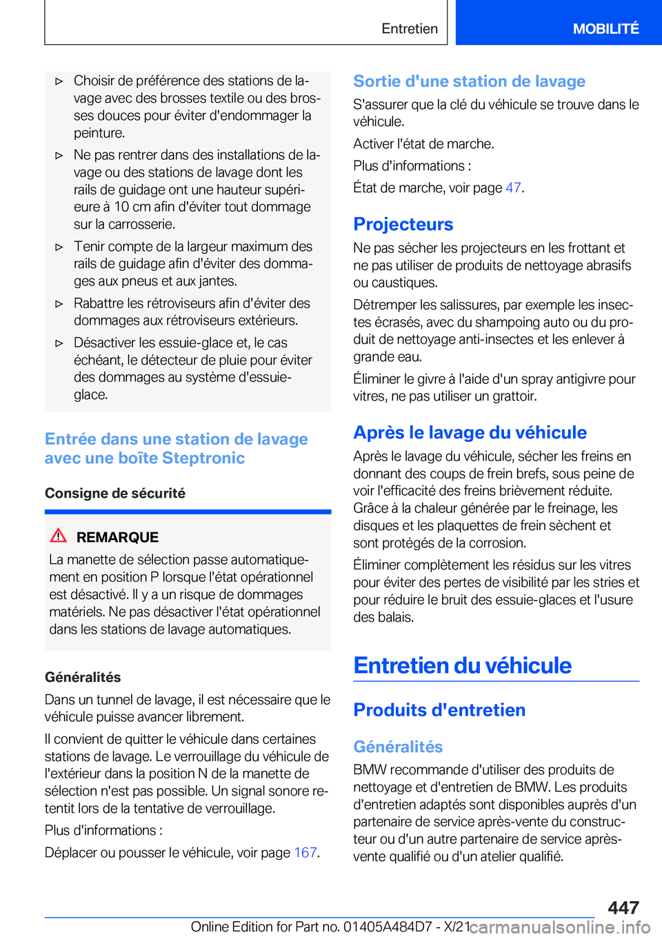 BMW 7 SERIES 2022  Notices Demploi (in French) 'x�C�h�o�i�s�i�r��d�e��p�r�é�f�é�r�e�n�c�e��d�e�s��s�t�a�t�i�o�n�s��d�e��l�aj�v�a�g�e��a�v�e�c��d�e�s��b�r�o�s�s�e�s��t�e�x�t�i�l�e��o�u��d�e�s��b�r�o�sj
�s�e�s��d�o�u�c�e�s��p�