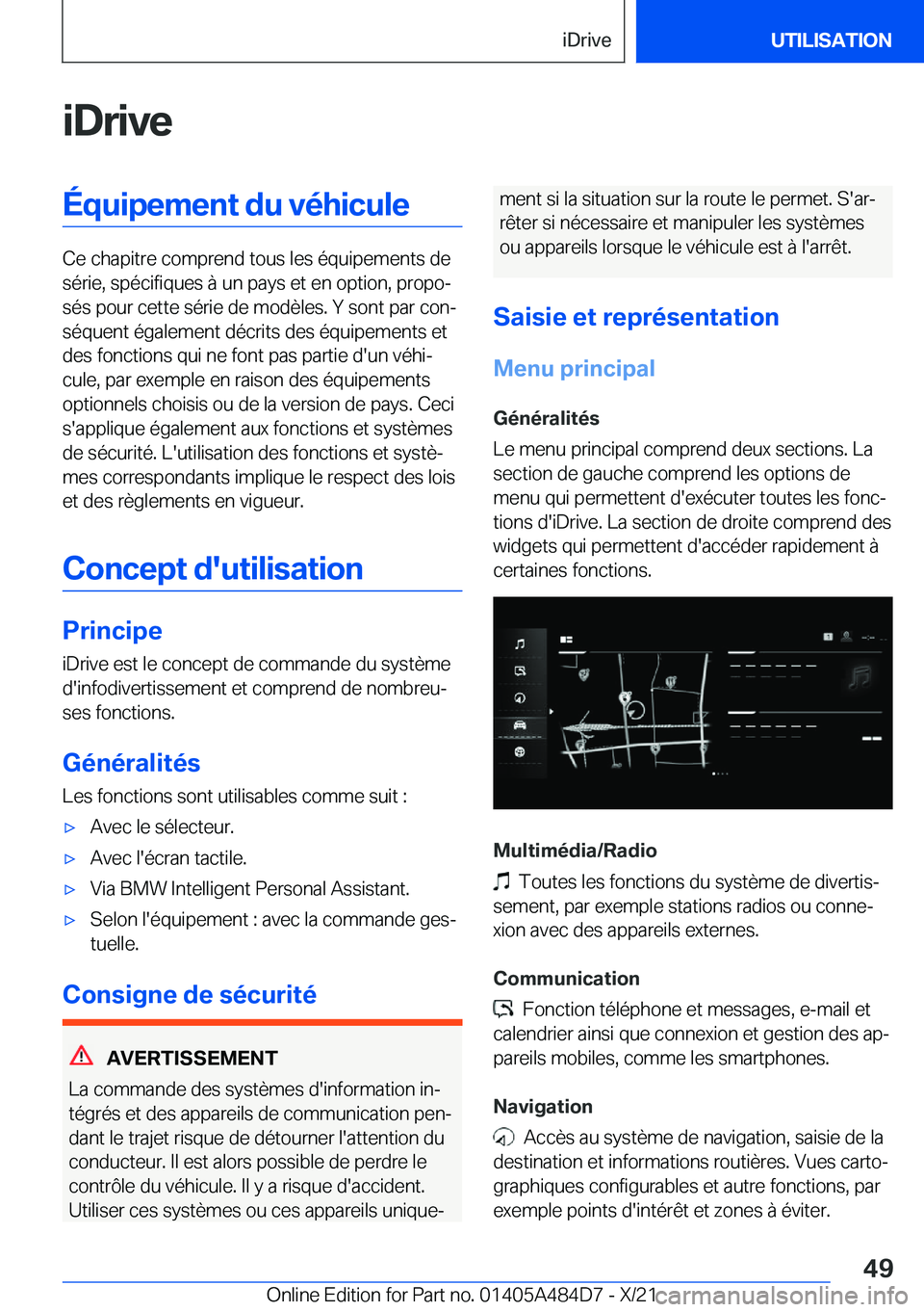 BMW 7 SERIES 2022  Notices Demploi (in French) �i�D�r�i�v�e�