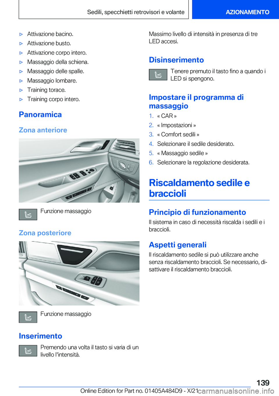 BMW 7 SERIES 2022  Libretti Di Uso E manutenzione (in Italian) 'x�A�t�t�i�v�a�z�i�o�n�e��b�a�c�i�n�o�.'x�A�t�t�i�v�a�z�i�o�n�e��b�u�s�t�o�.'x�A�t�t�i�v�a�z�i�o�n�e��c�o�r�p�o��i�n�t�e�r�o�.'x�M�a�s�s�a�g�g�i�o��d�e�l�l�a��s�c�h�i�e�n�a�.'