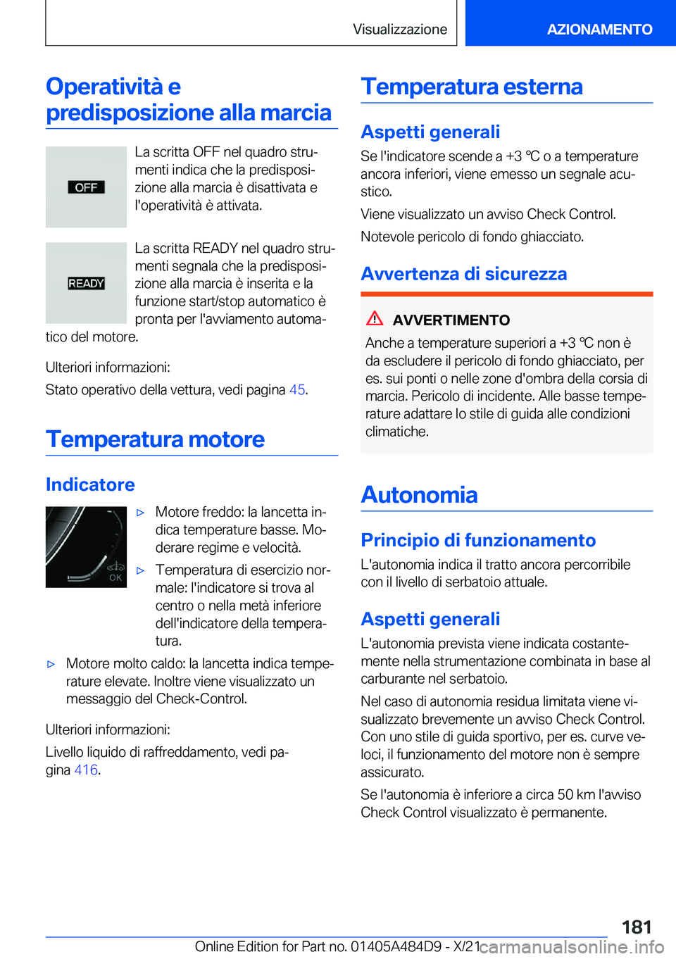 BMW 7 SERIES 2022  Libretti Di Uso E manutenzione (in Italian) �O�p�e�r�a�t�i�v�i�t�