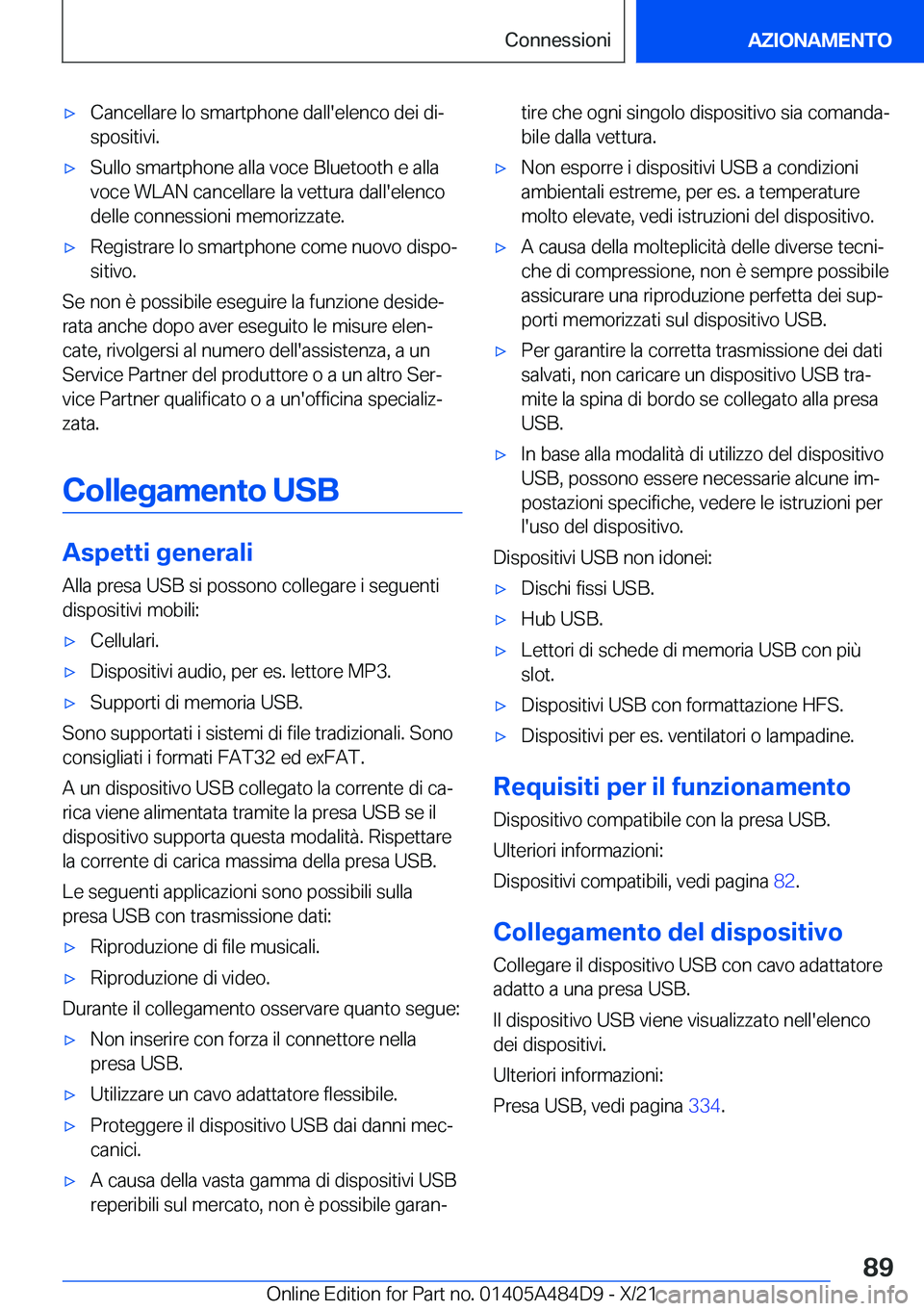 BMW 7 SERIES 2022  Libretti Di Uso E manutenzione (in Italian) 'x�C�a�n�c�e�l�l�a�r�e��l�o��s�m�a�r�t�p�h�o�n�e��d�a�l�l�'�e�l�e�n�c�o��d�e�i��d�iª
�s�p�o�s�i�t�i�v�i�.'x�S�u�l�l�o��s�m�a�r�t�p�h�o�n�e��a�l�l�a��v�o�c�e��B�l�u�e�t�o�o�t�h�