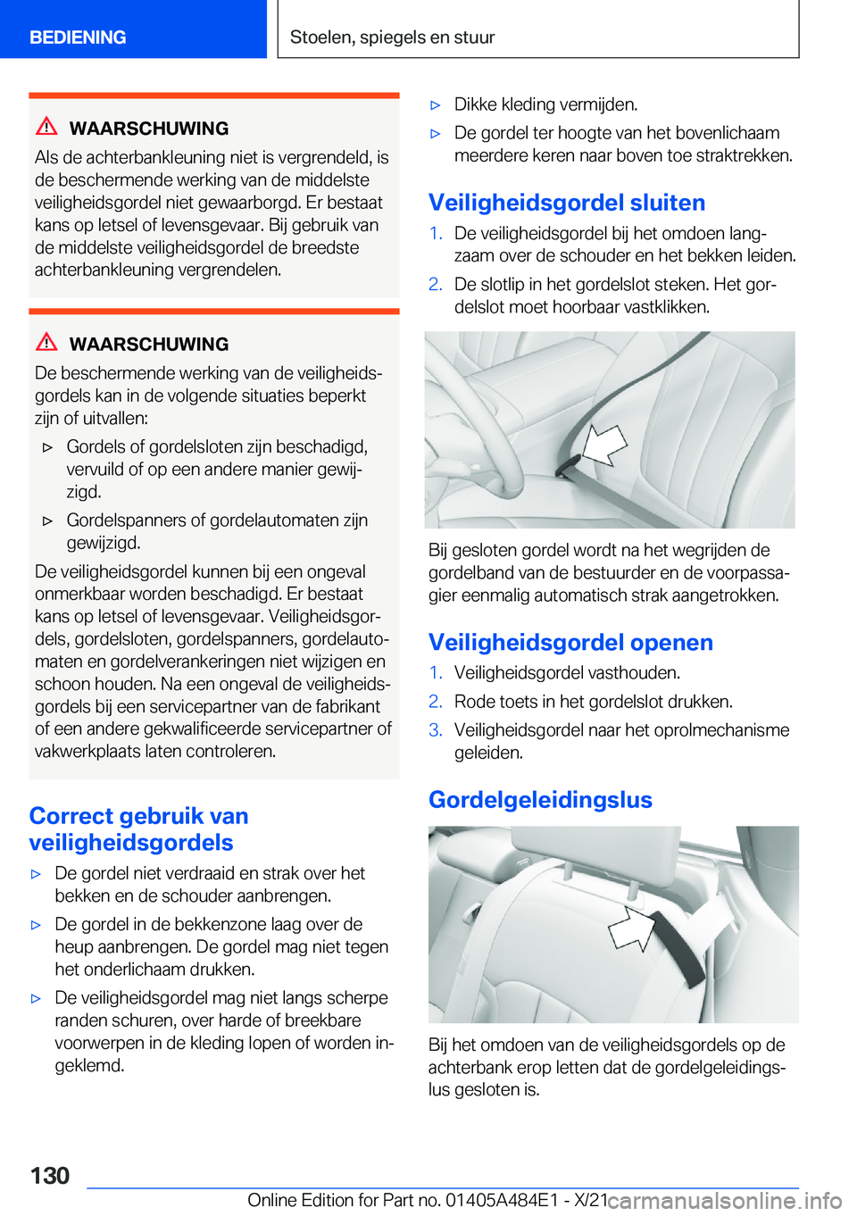 BMW 7 SERIES 2022  Instructieboekjes (in Dutch) �W�A�A�R�S�C�H�U�W�I�N�G
�A�l�s��d�e��a�c�h�t�e�r�b�a�n�k�l�e�u�n�i�n�g��n�i�e�t��i�s��v�e�r�g�r�e�n�d�e�l�d�,��i�s
�d�e��b�e�s�c�h�e�r�m�e�n�d�e��w�e�r�k�i�n�g��v�a�n��d�e��m�i�d�d�e�l�s�t