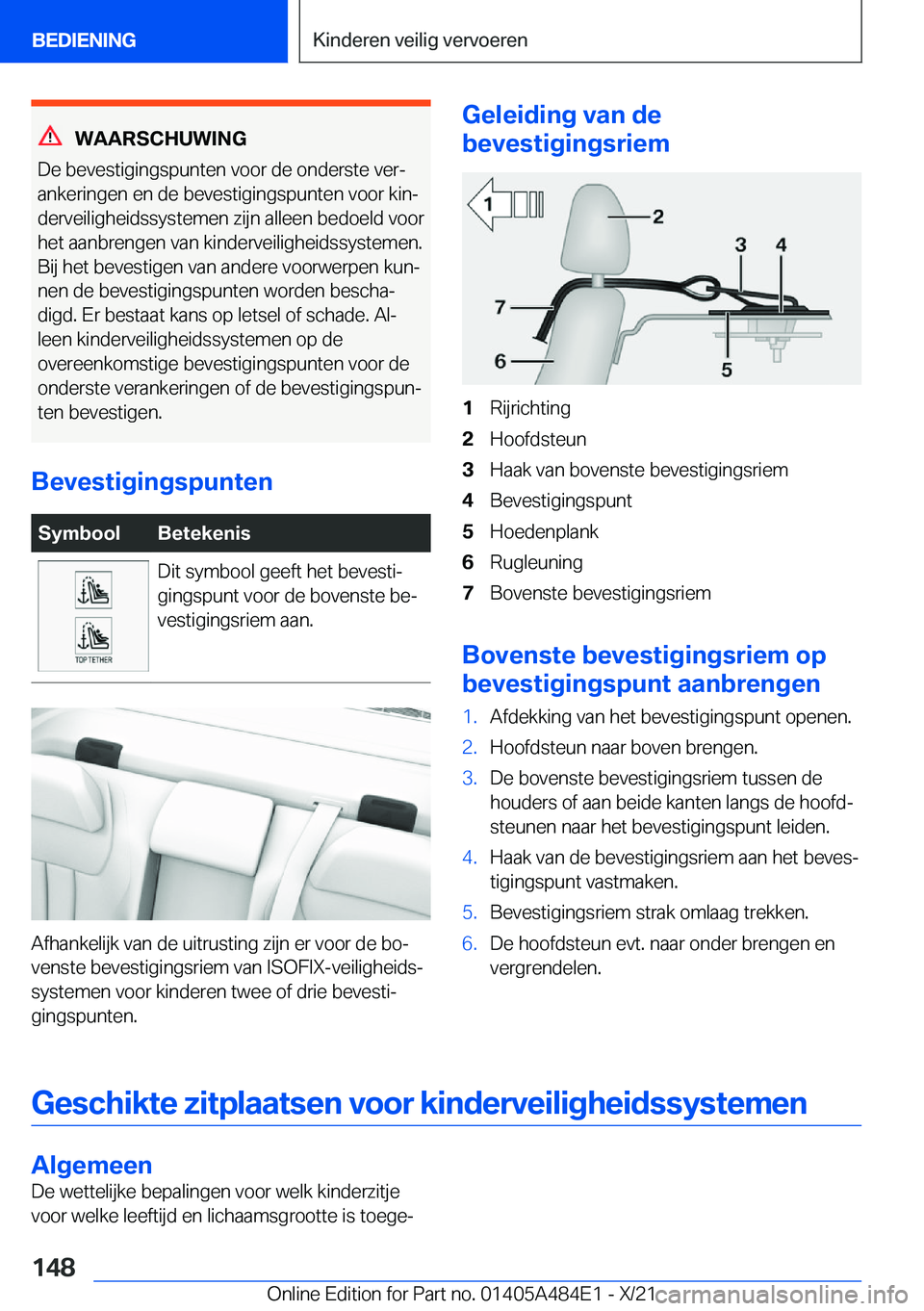 BMW 7 SERIES 2022  Instructieboekjes (in Dutch) �W�A�A�R�S�C�H�U�W�I�N�G
�D�e��b�e�v�e�s�t�i�g�i�n�g�s�p�u�n�t�e�n��v�o�o�r��d�e��o�n�d�e�r�s�t�e��v�e�rj �a�n�k�e�r�i�n�g�e�n��e�n��d�e��b�e�v�e�s�t�i�g�i�n�g�s�p�u�n�t�e�n��v�o�o�r��k�i�n