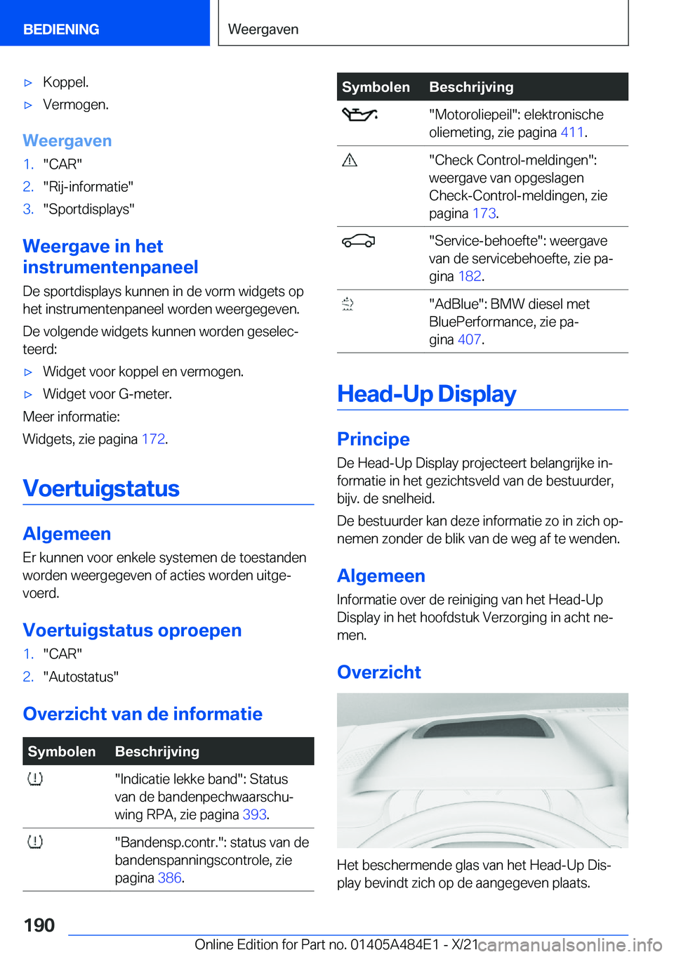BMW 7 SERIES 2022  Instructieboekjes (in Dutch) 'x�K�o�p�p�e�l�.'x�V�e�r�m�o�g�e�n�.
�W�e�e�r�g�a�v�e�n
�1�.��C�A�R��2�.��R�i�j�-�i�n�f�o�r�m�a�t�i�e��3�.��S�p�o�r�t�d�i�s�p�l�a�y�s�
�W�e�e�r�g�a�v�e��i�n��h�e�t
�i�n�s�t�r�u�m�e�n�t