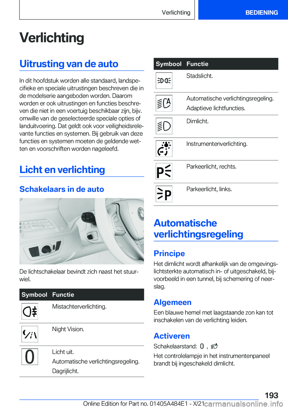 BMW 7 SERIES 2022  Instructieboekjes (in Dutch) �V�e�r�l�i�c�h�t�i�n�g�U�i�t�r�u�s�t�i�n�g��v�a�n��d�e��a�u�t�o
�I�n��d�i�t��h�o�o�f�d�s�t�u�k��w�o�r�d�e�n��a�l�l�e��s�t�a�n�d�a�a�r�d�,��l�a�n�d�s�p�ej�c�i�f�i�e�k�e��e�n��s�p�e�c�i�a�l�