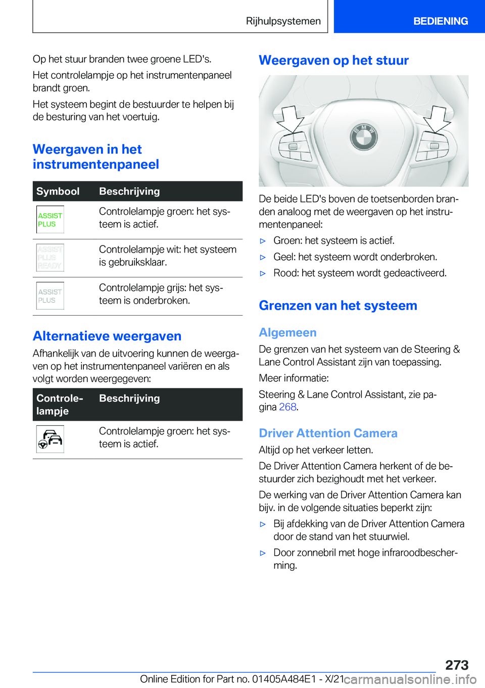 BMW 7 SERIES 2022  Instructieboekjes (in Dutch) �O�p��h�e�t��s�t�u�u�r��b�r�a�n�d�e�n��t�w�e�e��g�r�o�e�n�e��L�E�D�'�s�.�H�e�t��c�o�n�t�r�o�l�e�l�a�m�p�j�e��o�p��h�e�t��i�n�s�t�r�u�m�e�n�t�e�n�p�a�n�e�e�l
�b�r�a�n�d�t��g�r�o�e�n�.
�H