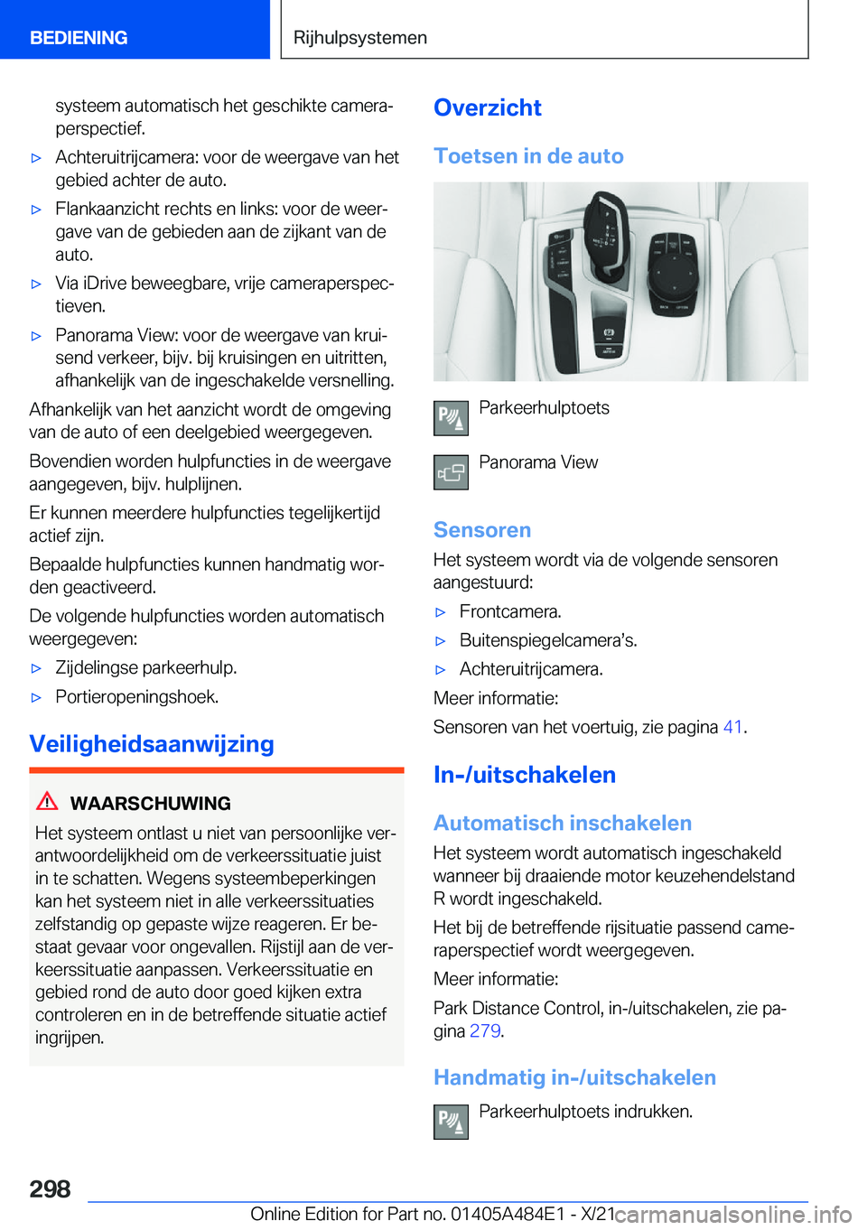 BMW 7 SERIES 2022  Instructieboekjes (in Dutch) �s�y�s�t�e�e�m��a�u�t�o�m�a�t�i�s�c�h��h�e�t��g�e�s�c�h�i�k�t�e��c�a�m�e�r�aj
�p�e�r�s�p�e�c�t�i�e�f�.'x�A�c�h�t�e�r�u�i�t�r�i�j�c�a�m�e�r�a�:��v�o�o�r��d�e��w�e�e�r�g�a�v�e��v�a�n��h�e�