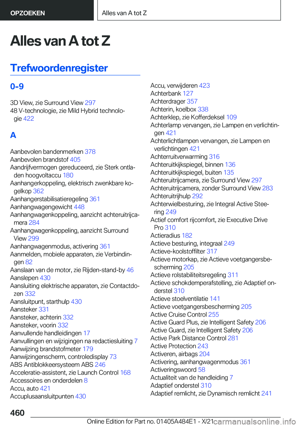 BMW 7 SERIES 2022  Instructieboekjes (in Dutch) �A�l�l�e�s��v�a�n��A��t�o�t��Z
�T�r�e�f�w�o�o�r�d�e�n�r�e�g�i�s�t�e�r�0�-�9
�3�D��V�i�e�w�,��z�i�e��S�u�r�r�o�u�n�d��V�i�e�w� �2�9�7�
�4�8��V�-�t�e�c�h�n�o�l�o�g�i�e�,��z�i�e��M�i�l�d��H