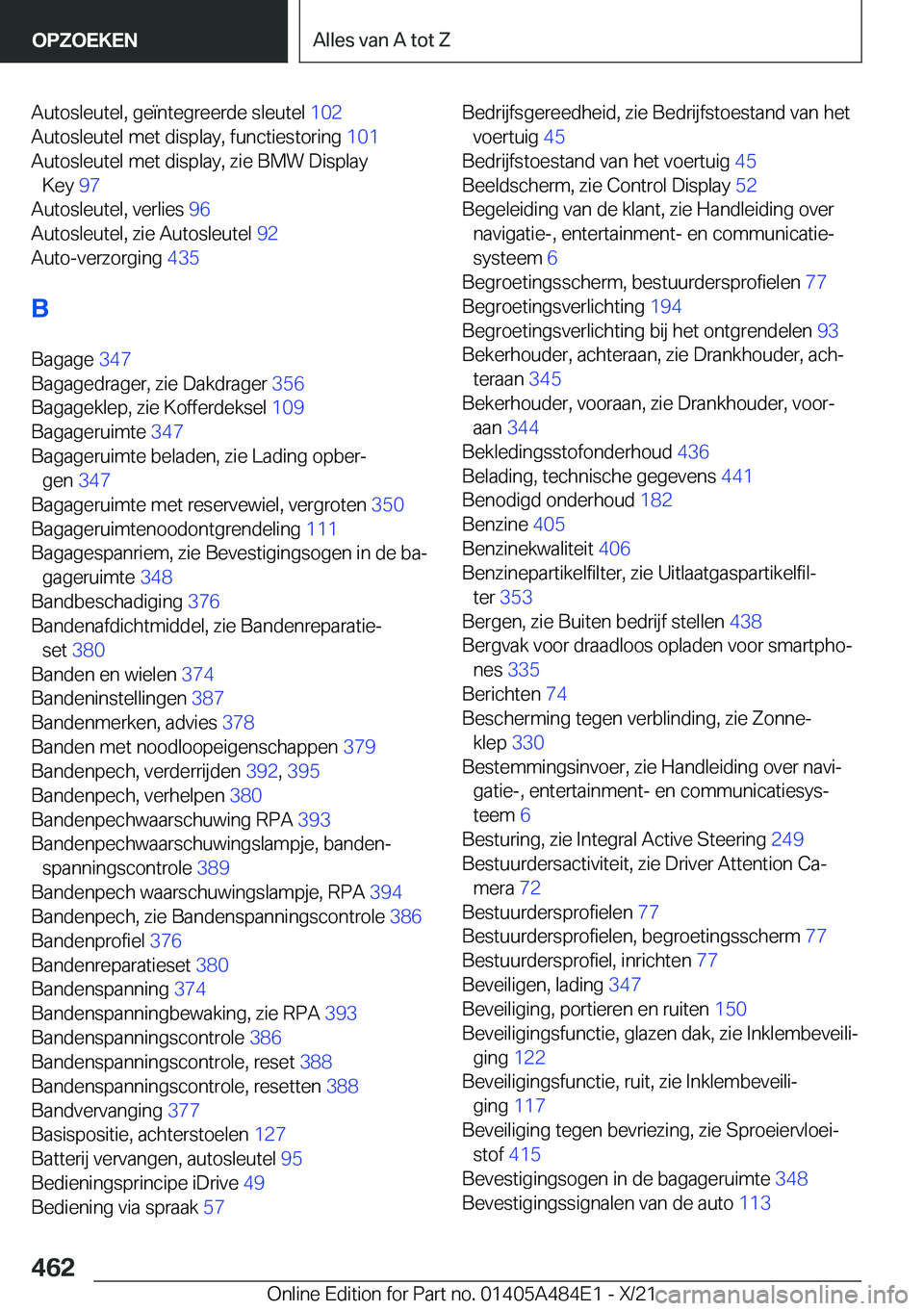 BMW 7 SERIES 2022  Instructieboekjes (in Dutch) �A�u�t�o�s�l�e�u�t�e�l�,��g�e�