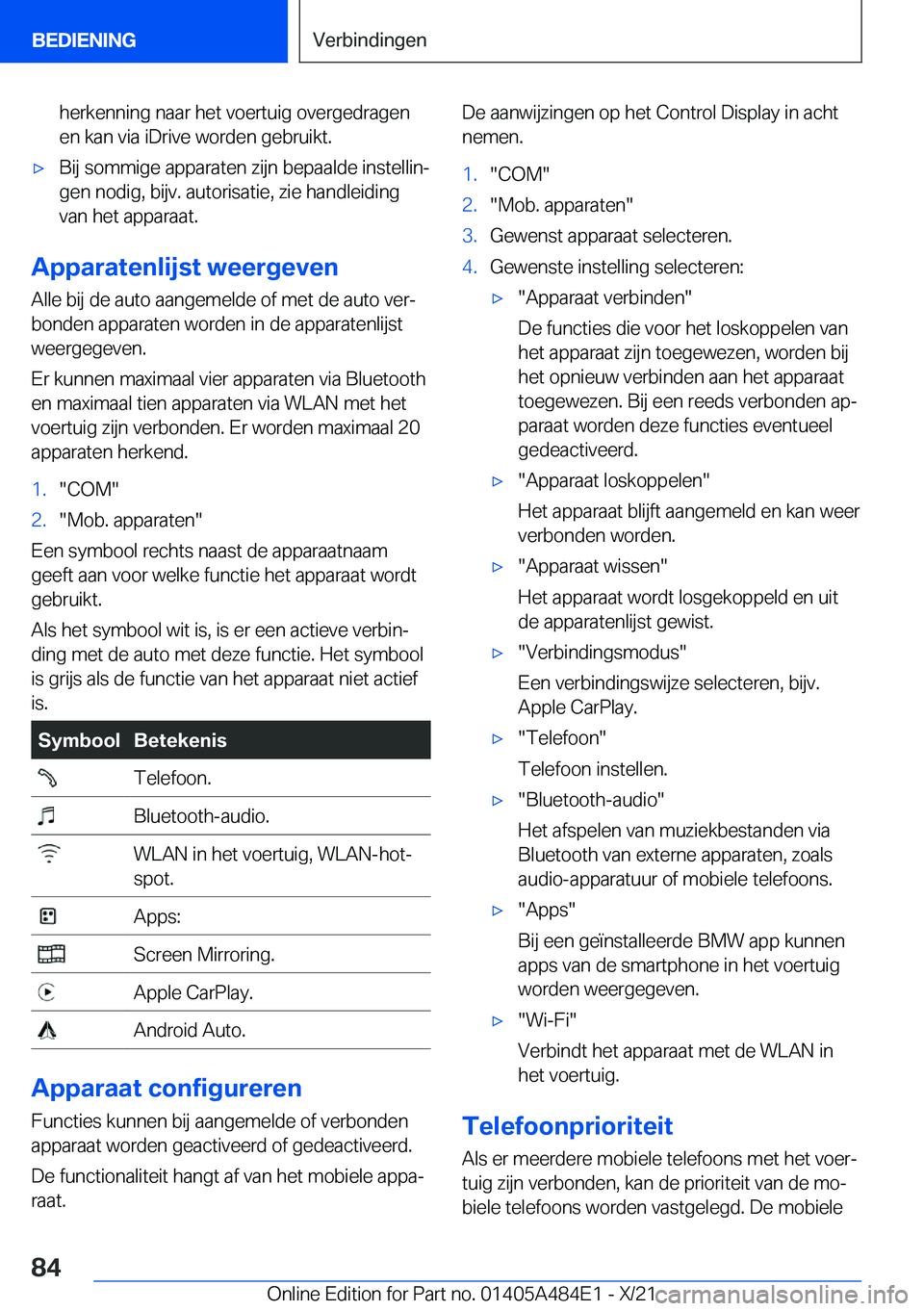 BMW 7 SERIES 2022  Instructieboekjes (in Dutch) �h�e�r�k�e�n�n�i�n�g��n�a�a�r��h�e�t��v�o�e�r�t�u�i�g��o�v�e�r�g�e�d�r�a�g�e�n
�e�n��k�a�n��v�i�a��i�D�r�i�v�e��w�o�r�d�e�n��g�e�b�r�u�i�k�t�.'x�B�i�j��s�o�m�m�i�g�e��a�p�p�a�r�a�t�e�n�
