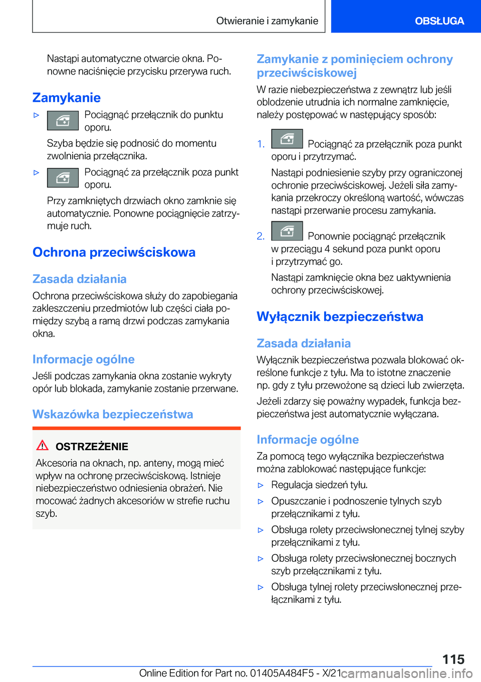 BMW 7 SERIES 2022  Instrukcja obsługi (in Polish) �N�a�s�t�