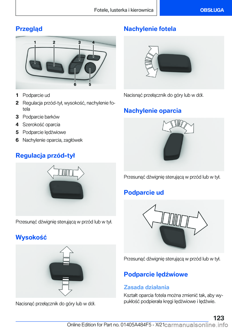 BMW 7 SERIES 2022  Instrukcja obsługi (in Polish) �P�r�z�e�g�l�ą�d�1�P�o�d�p�a�r�c�i�e��u�d�2�R�e�g�u�l�a�c�j�a��p�r�z�