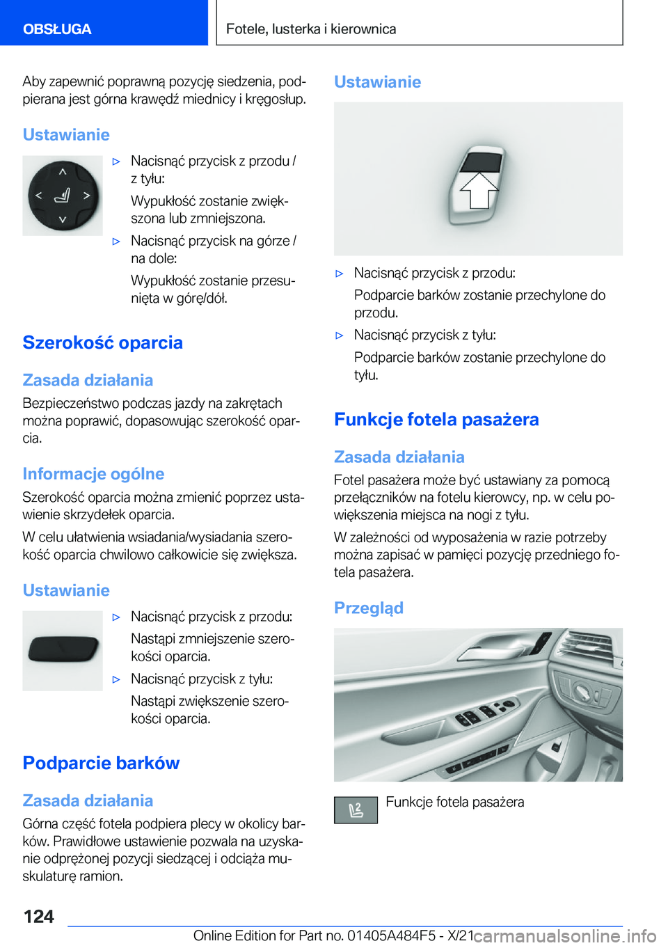 BMW 7 SERIES 2022  Instrukcja obsługi (in Polish) �A�b�y��z�a�p�e�w�n�i�
