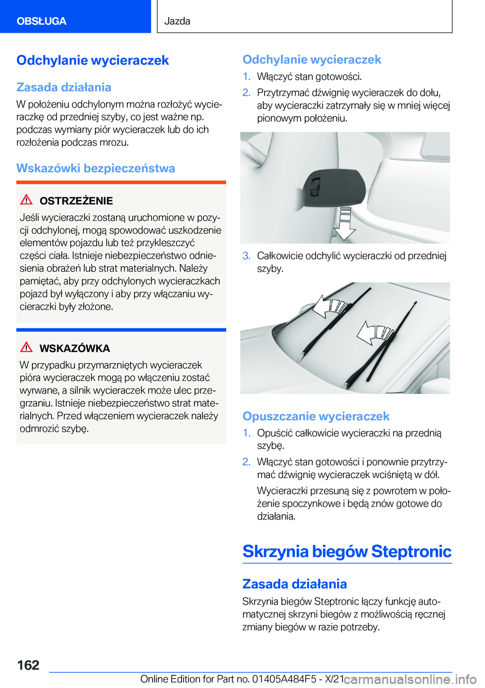 BMW 7 SERIES 2022  Instrukcja obsługi (in Polish) �O�d�c�h�y�l�a�n�i�e��w�y�c�i�e�r�a�c�z�e�k
�Z�a�s�a�d�a��d�z�i�a�ł�a�n�i�a
�W��p�o�ł�o9�e�n�i�u��o�d�c�h�y�l�o�n�y�m��m�o9�n�a��r�o�z�ł�o9�y�
