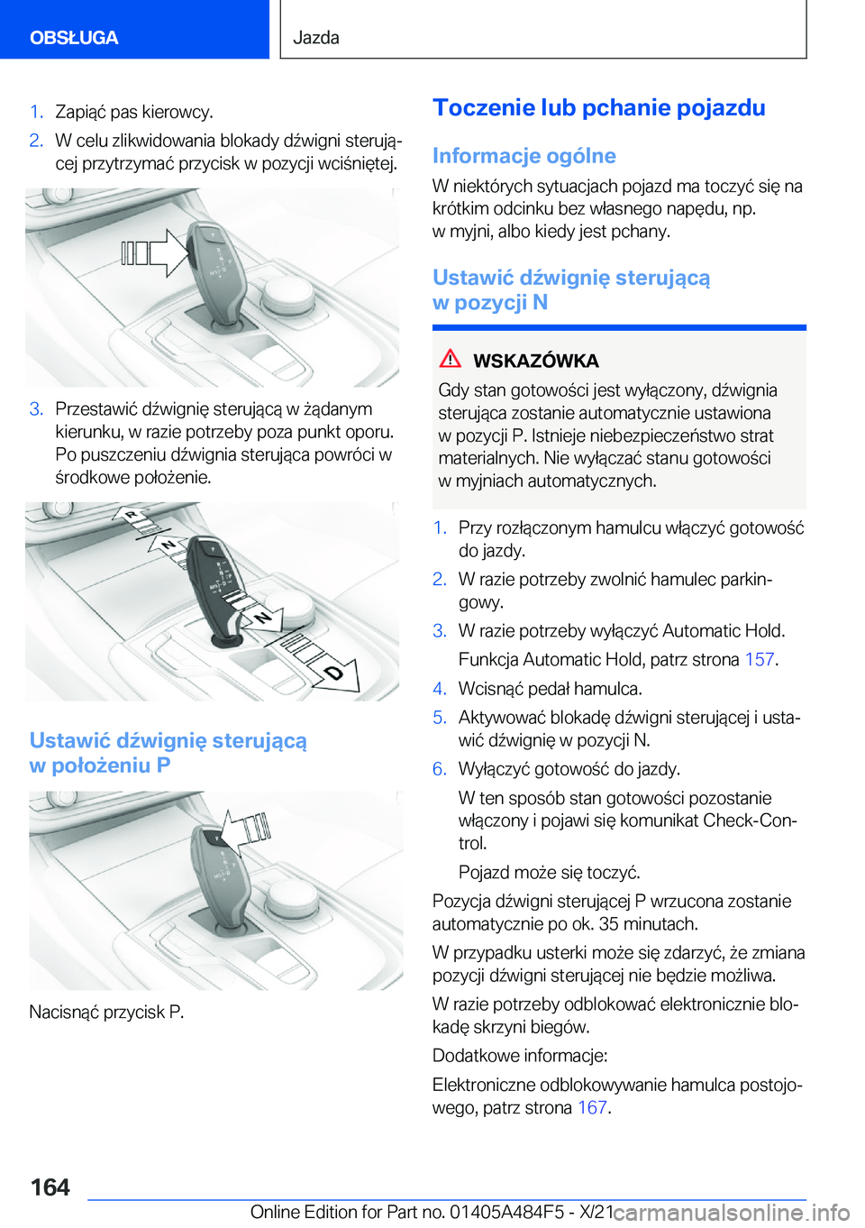 BMW 7 SERIES 2022  Instrukcja obsługi (in Polish) �1�.�Z�a�p�i�