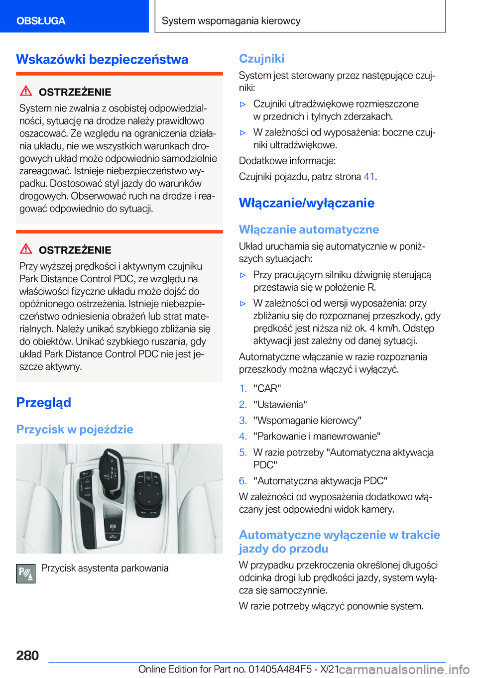 BMW 7 SERIES 2022  Instrukcja obsługi (in Polish) �W�s�k�a�z�