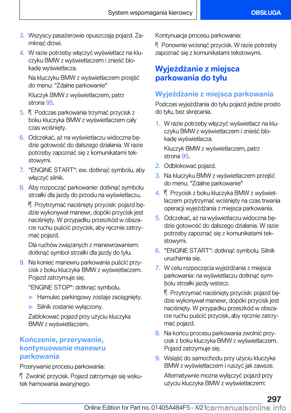 BMW 7 SERIES 2022  Instrukcja obsługi (in Polish) �3�.�W�s�z�y�s�c�y��p�a�s�a9�e�r�o�w�i�e��o�p�u�s�z�c�z�a�j�