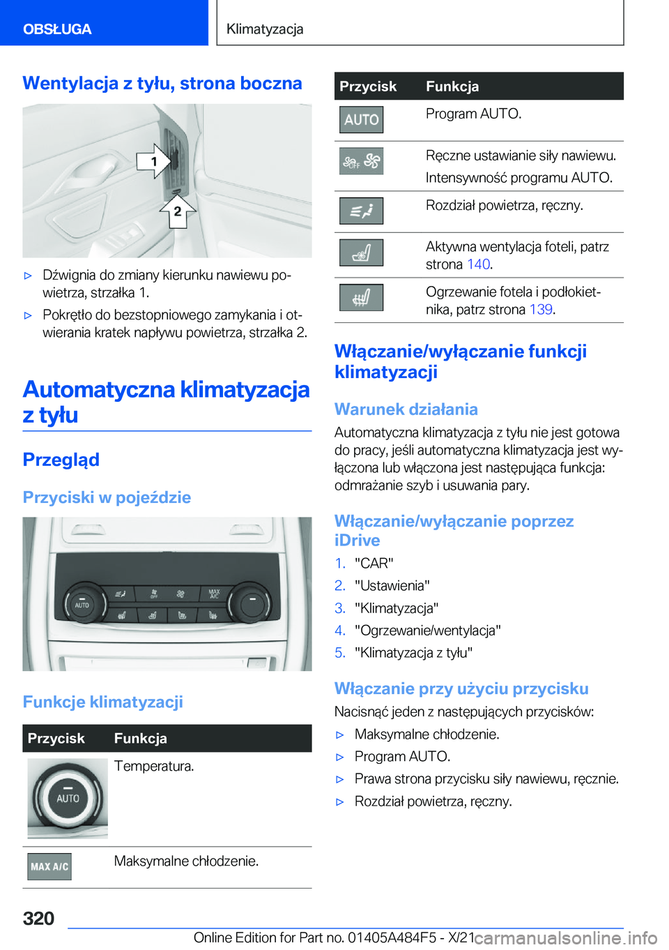 BMW 7 SERIES 2022  Instrukcja obsługi (in Polish) �W�e�n�t�y�l�a�c�j�a��z��t�y�ł�u�,��s�t�r�o�n�a��b�o�c�z�n�a'x�D7�w�i�g�n�i�a��d�o��z�m�i�a�n�y��k�i�e�r�u�n�k�u��n�a�w�i�e�w�u��p�oj
�w�i�e�t�r�z�a�,��s�t�r�z�a�ł�k�a��1�.'x�P�