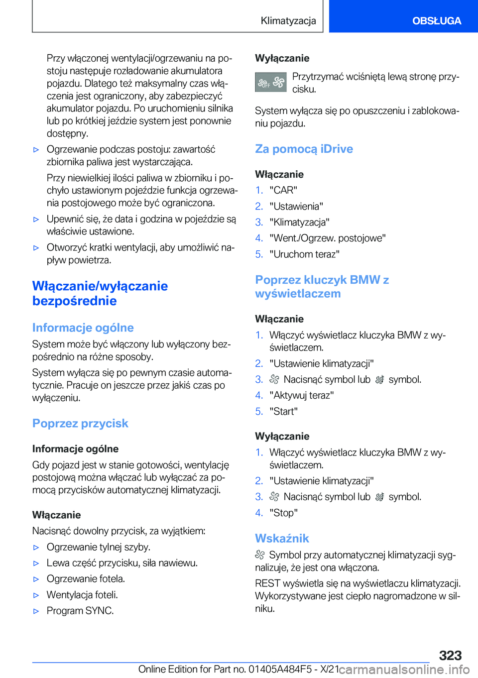 BMW 7 SERIES 2022  Instrukcja obsługi (in Polish) �P�r�z�y��w�ł�