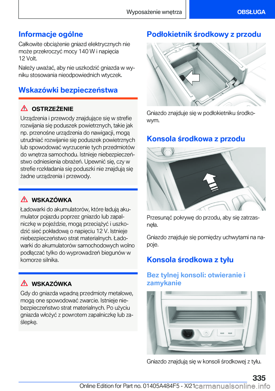 BMW 7 SERIES 2022  Instrukcja obsługi (in Polish) �I�n�f�o�r�m�a�c�j�e��o�g�