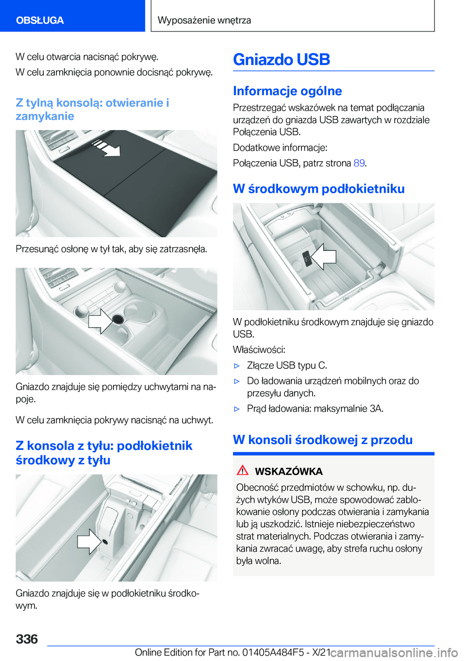 BMW 7 SERIES 2022  Instrukcja obsługi (in Polish) �W��c�e�l�u��o�t�w�a�r�c�i�a��n�a�c�i�s�n�