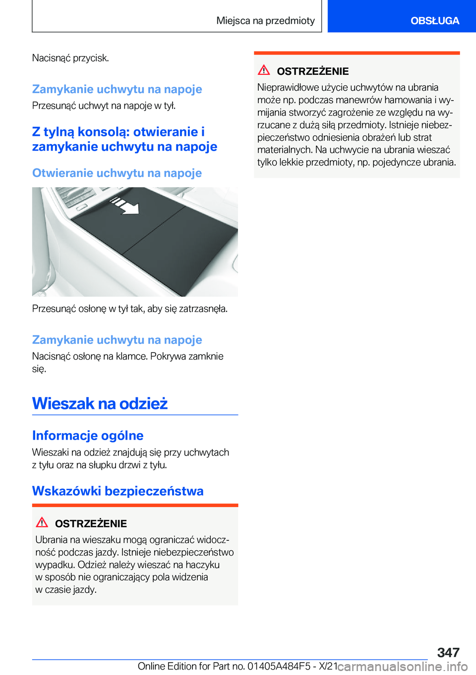 BMW 7 SERIES 2022  Instrukcja obsługi (in Polish) �N�a�c�i�s�n�