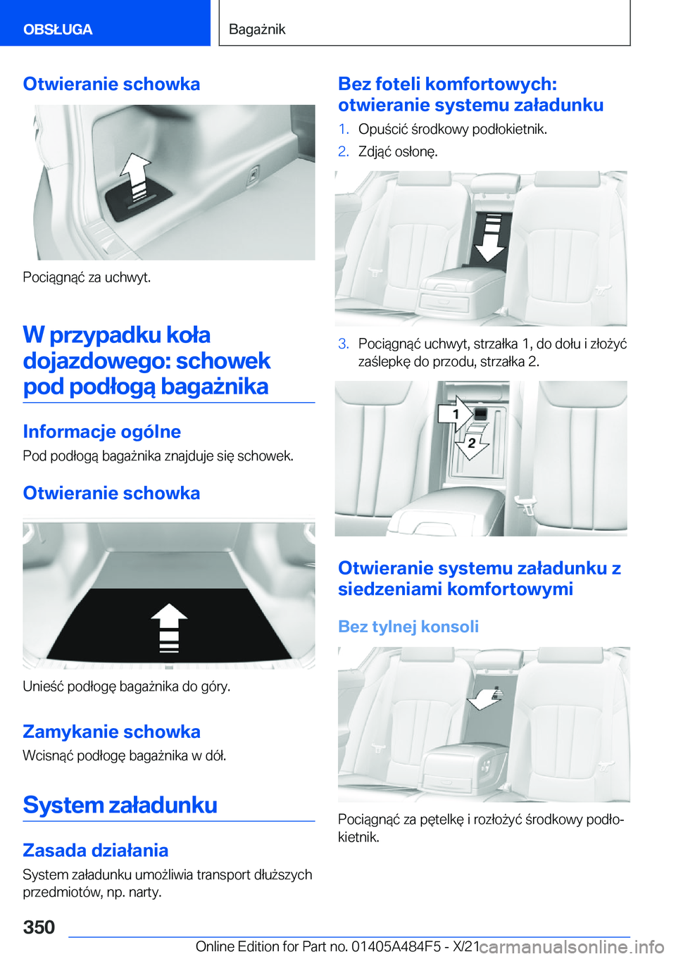 BMW 7 SERIES 2022  Instrukcja obsługi (in Polish) �O�t�w�i�e�r�a�n�i�e��s�c�h�o�w�k�a
�P�o�c�i�