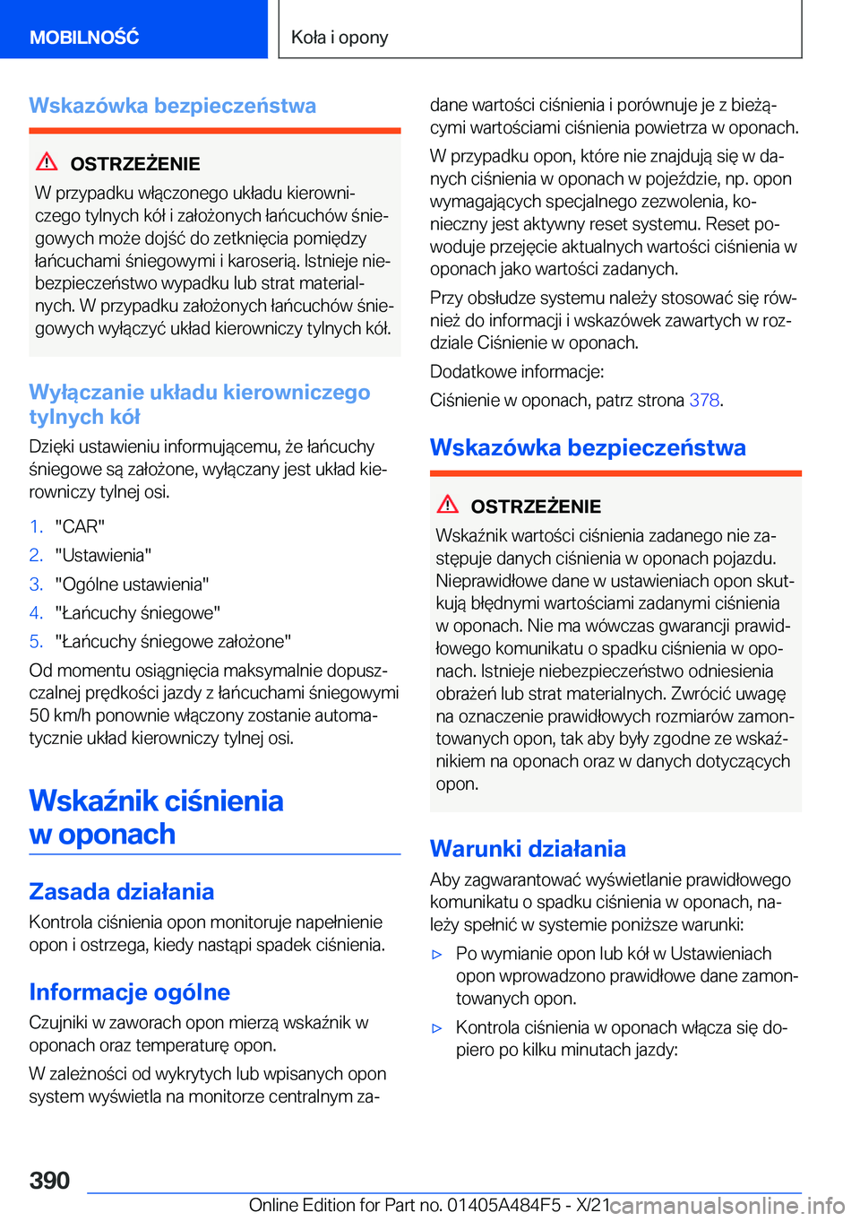 BMW 7 SERIES 2022  Instrukcja obsługi (in Polish) �W�s�k�a�z�