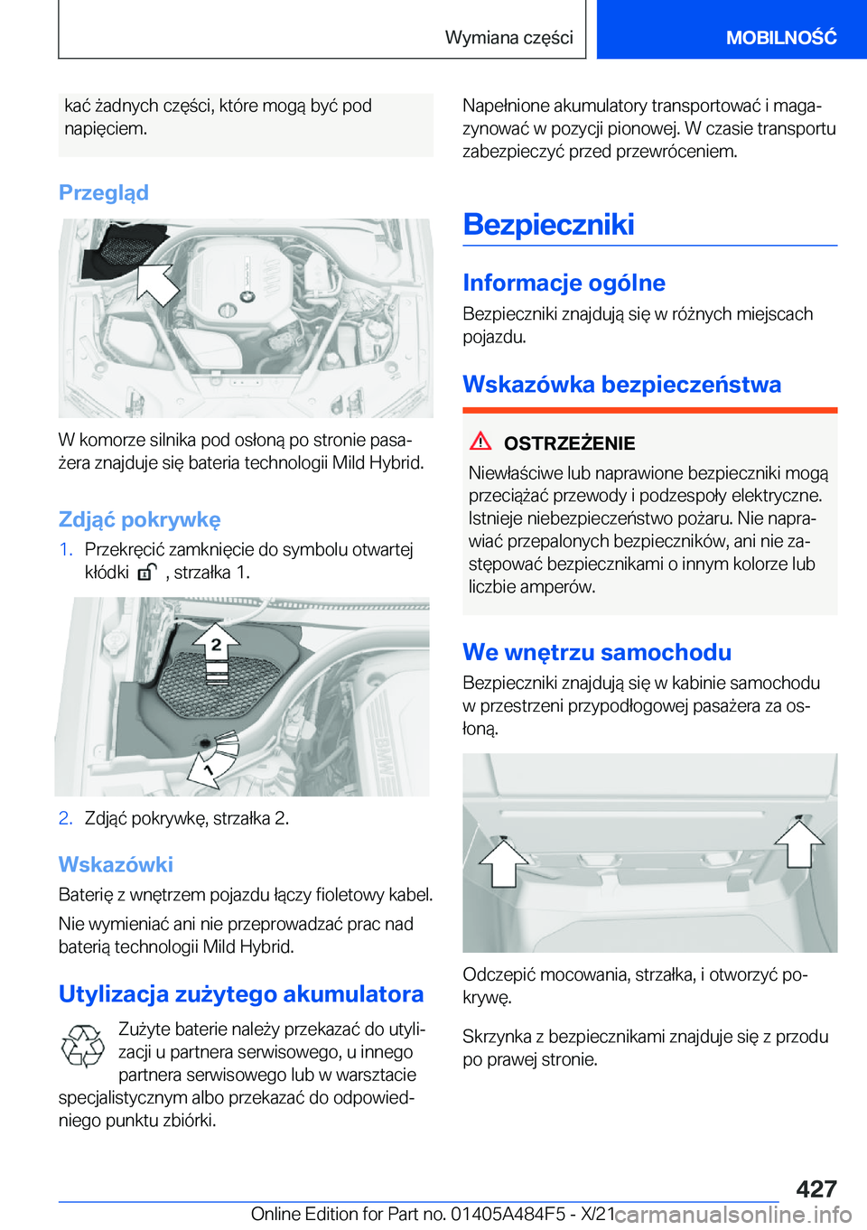BMW 7 SERIES 2022  Instrukcja obsługi (in Polish) �k�a�