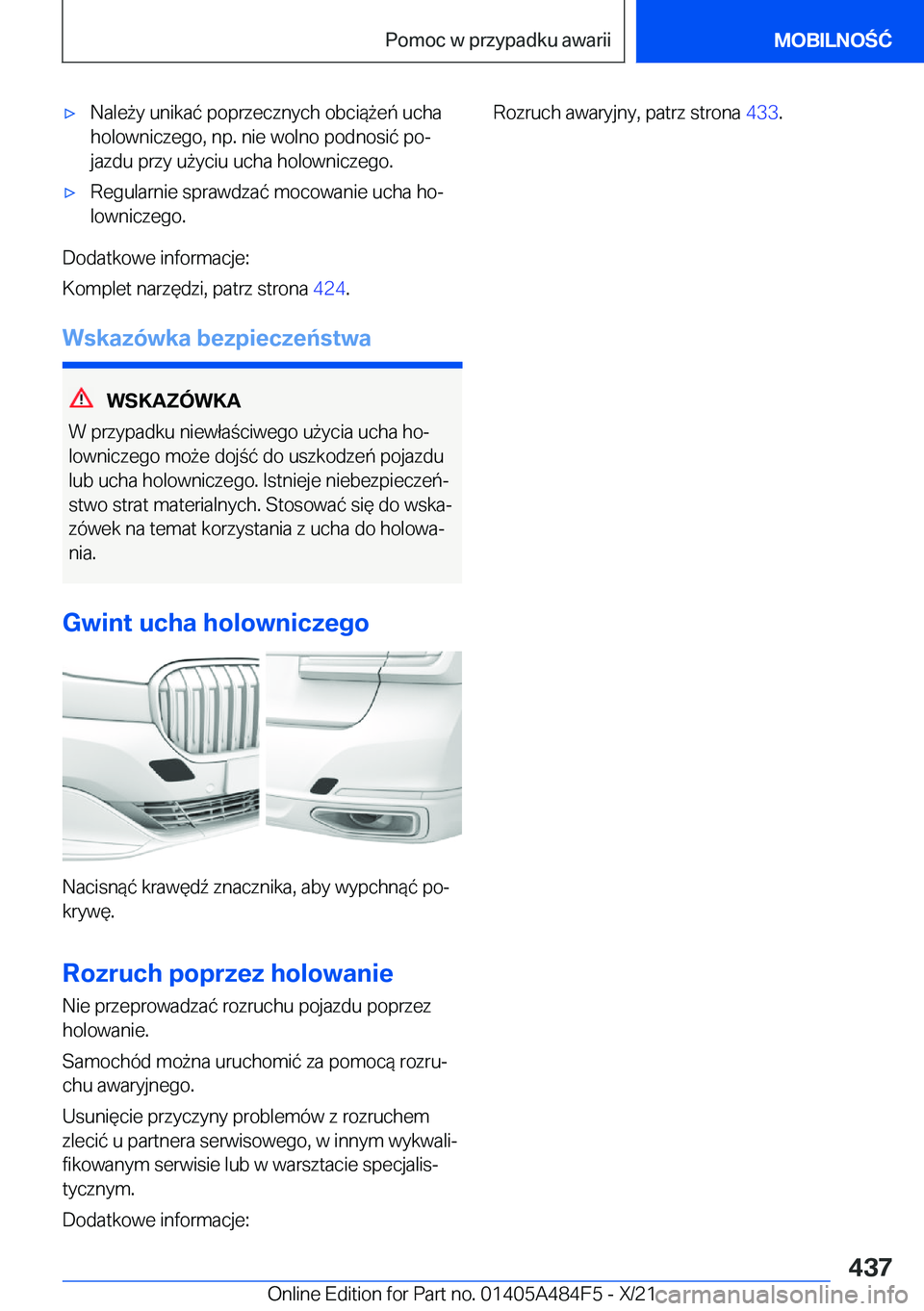 BMW 7 SERIES 2022  Instrukcja obsługi (in Polish) 'x�N�a�l�e9�y��u�n�i�k�a�