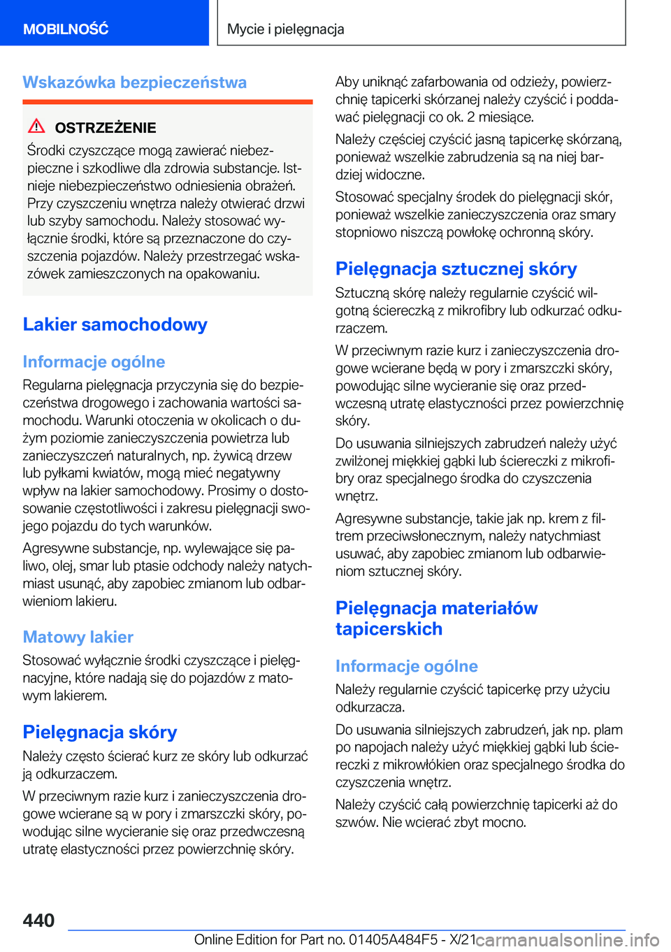BMW 7 SERIES 2022  Instrukcja obsługi (in Polish) �W�s�k�a�z�