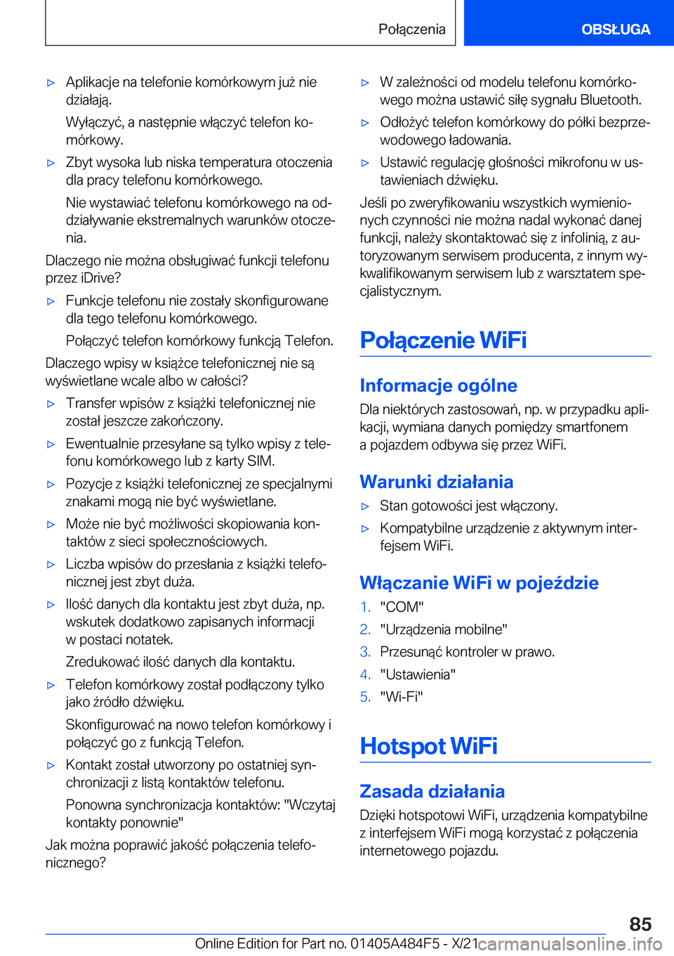BMW 7 SERIES 2022  Instrukcja obsługi (in Polish) 'x�A�p�l�i�k�a�c�j�e��n�a��t�e�l�e�f�o�n�i�e��k�o�m�