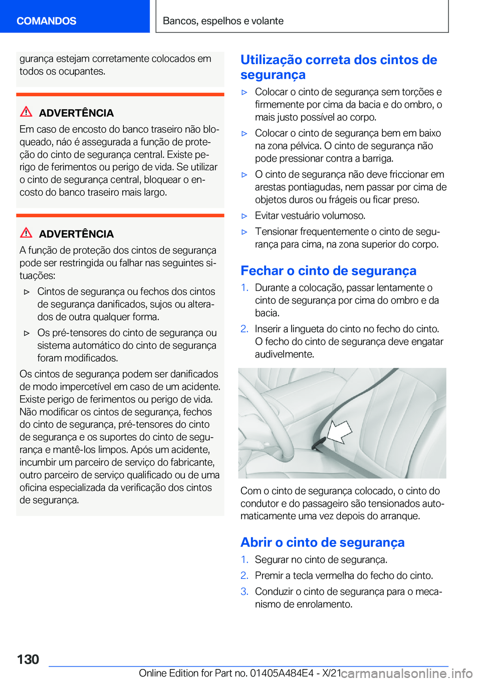 BMW 7 SERIES 2022  Manual do condutor (in Portuguese) �g�u�r�a�n�