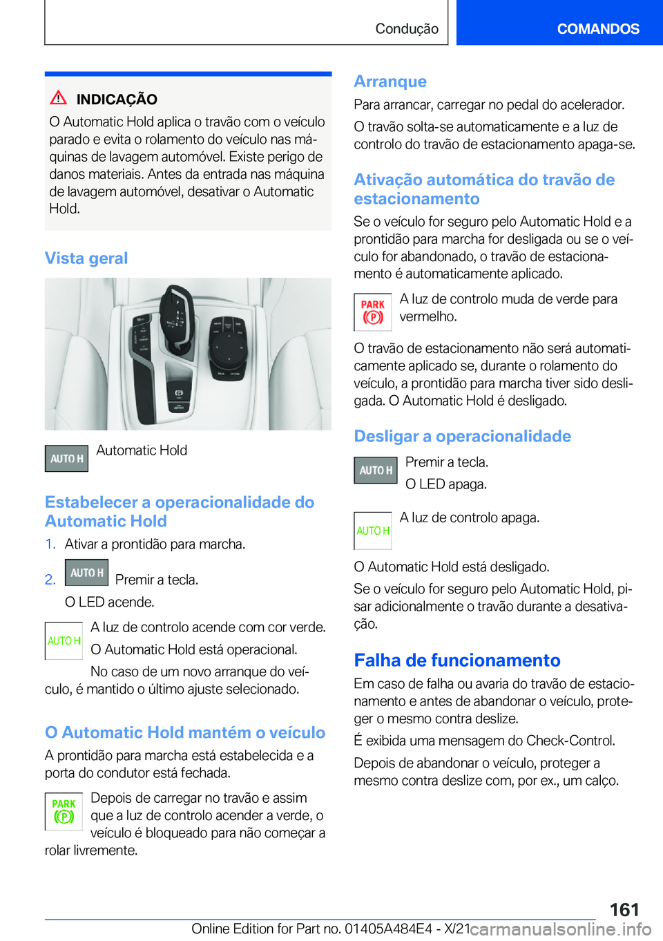BMW 7 SERIES 2022  Manual do condutor (in Portuguese) �I�N�D�I�C�A�