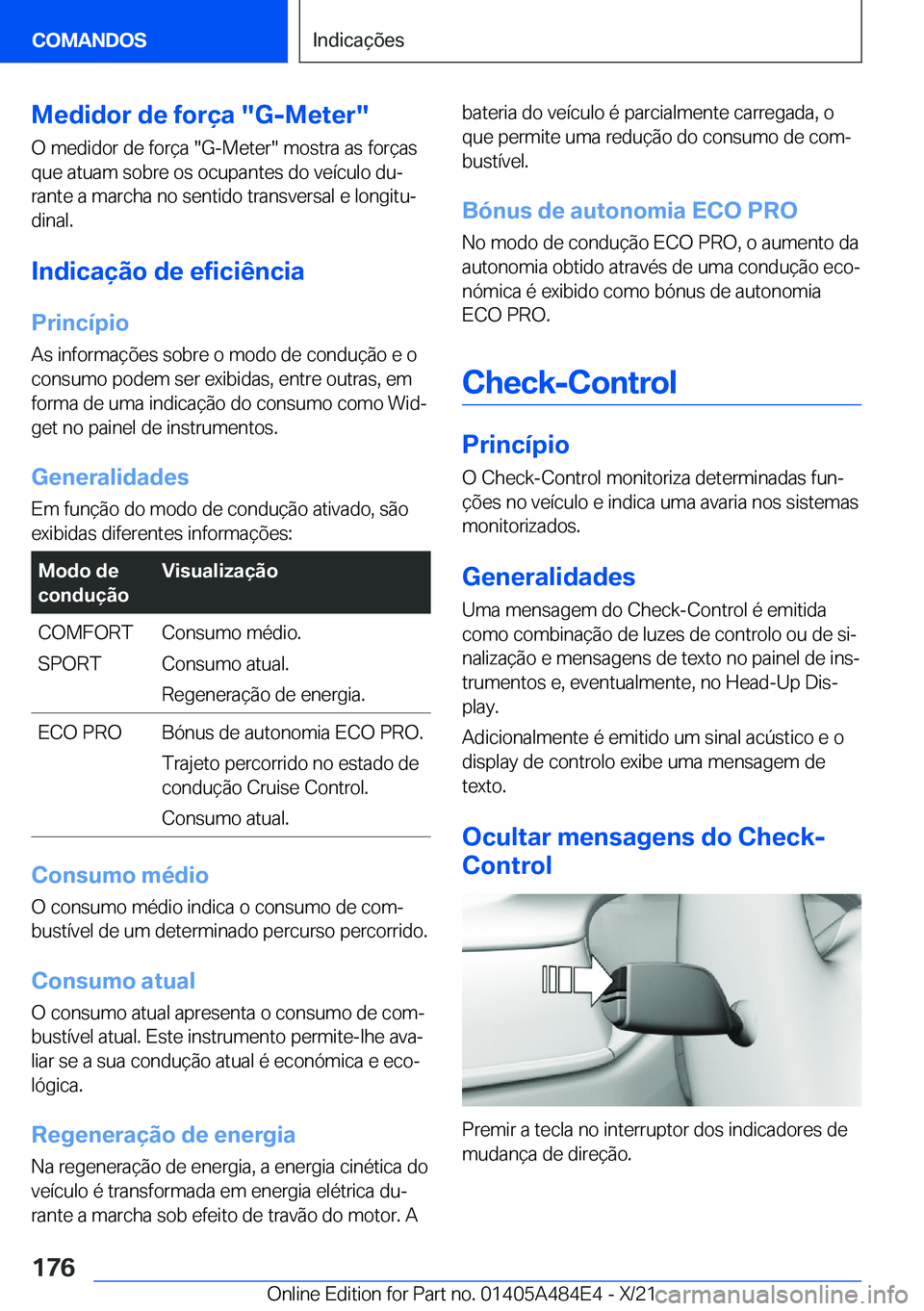 BMW 7 SERIES 2022  Manual do condutor (in Portuguese) �M�e�d�i�d�o�r��d�e��f�o�r�