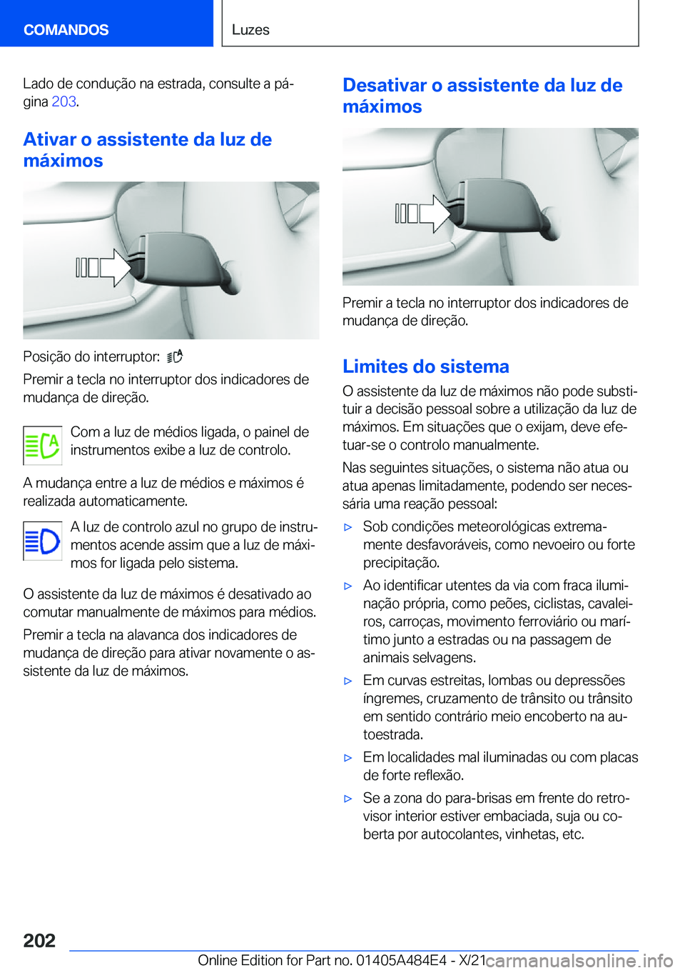 BMW 7 SERIES 2022  Manual do condutor (in Portuguese) �L�a�d�o��d�e��c�o�n�d�u�