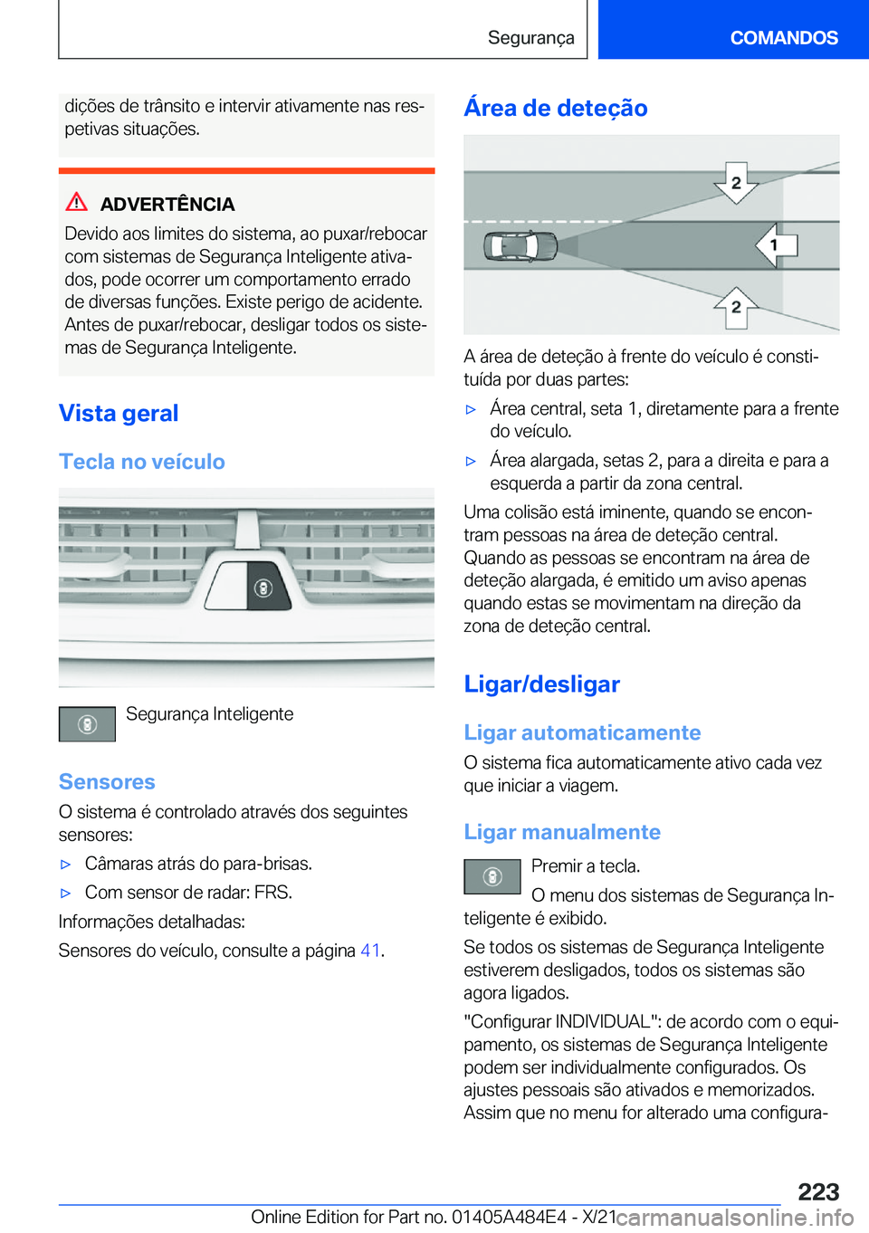 BMW 7 SERIES 2022  Manual do condutor (in Portuguese) �d�i�