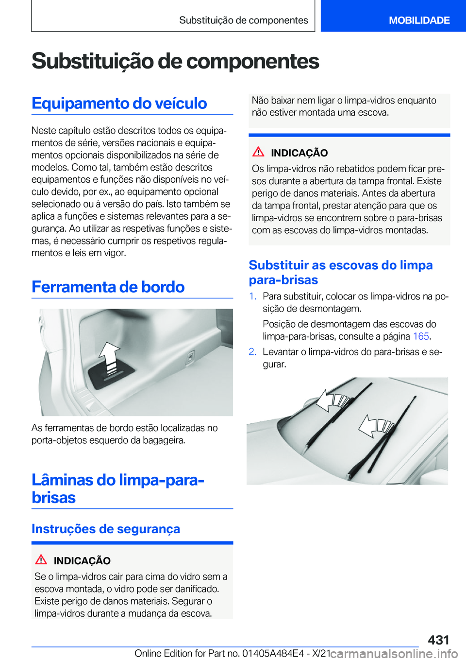 BMW 7 SERIES 2022  Manual do condutor (in Portuguese) �S�u�b�s�t�i�t�u�i�