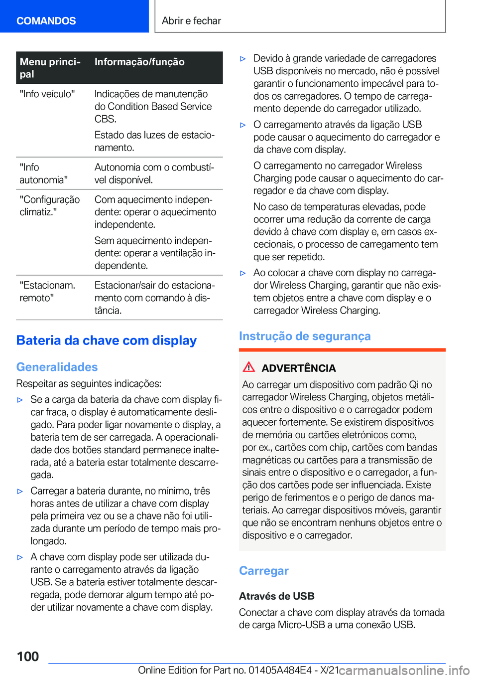 BMW 7 SERIES 2022  Manual do condutor (in Portuguese) �M�e�n�u��p�r�i�n�c�ij
�p�a�l�I�n�f�o�r�m�a�