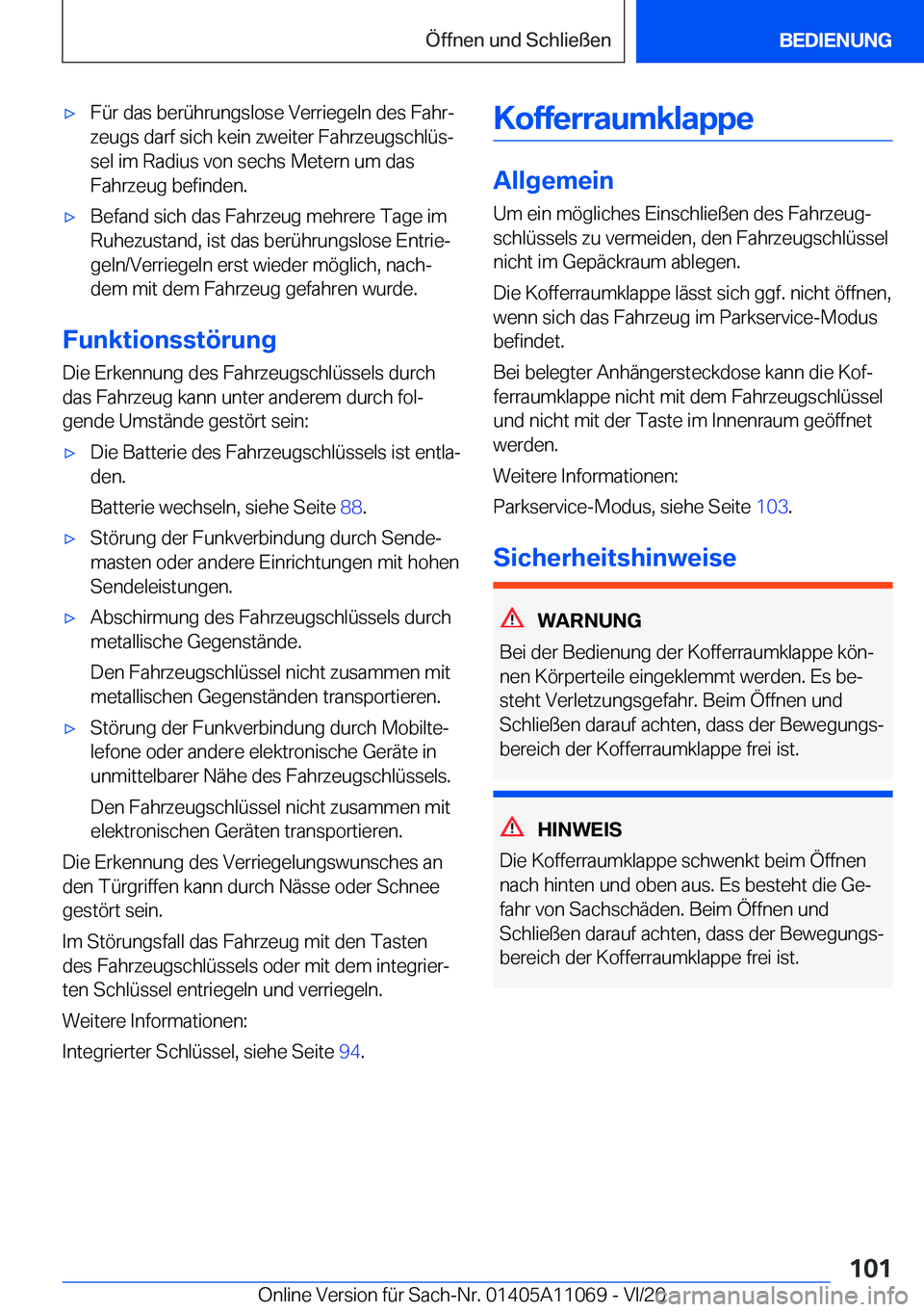 BMW 7 SERIES 2021  Betriebsanleitungen (in German) 'x�F�