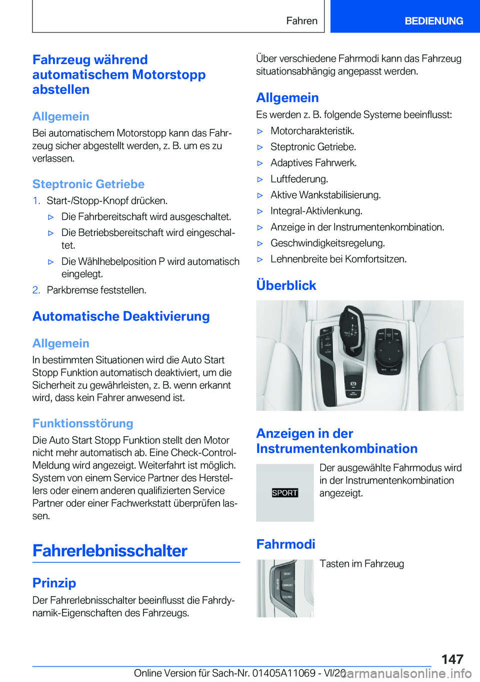 BMW 7 SERIES 2021  Betriebsanleitungen (in German) �F�a�h�r�z�e�u�g��w�