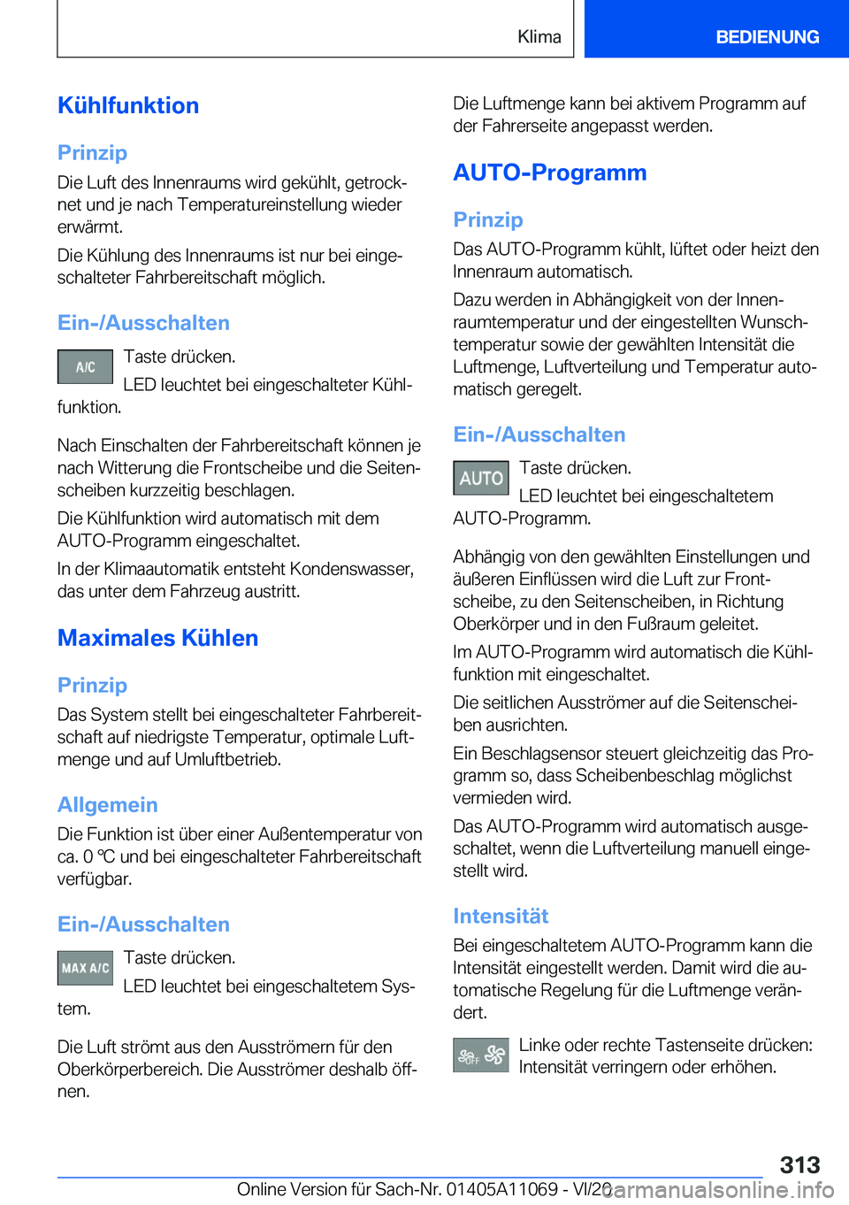 BMW 7 SERIES 2021  Betriebsanleitungen (in German) �K�