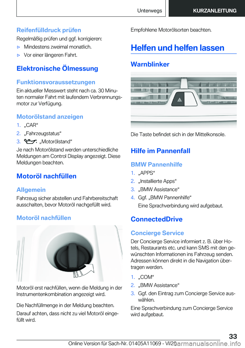 BMW 7 SERIES 2021  Betriebsanleitungen (in German) �R�e�i�f�e�n�f�